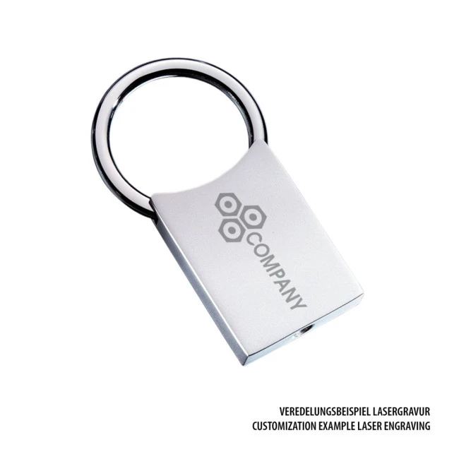 Large Classic Metal Keyring