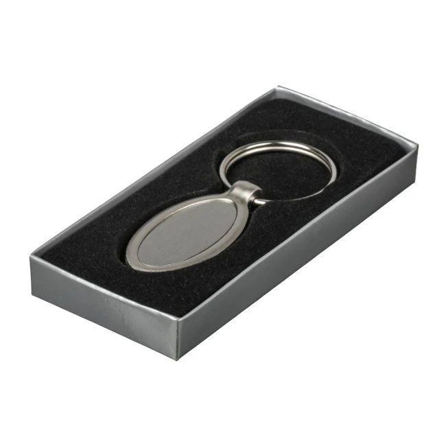 Ellipse Metal Keyring