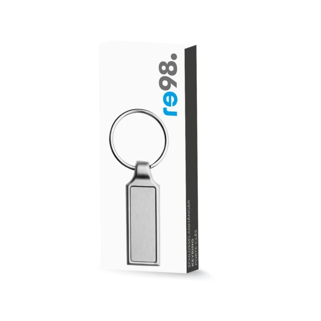 Rectangle Metal Keyring