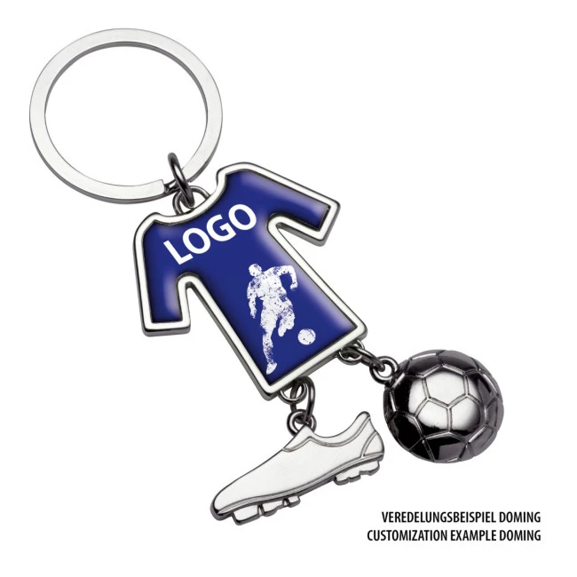 Football Shirt Metal Keyring