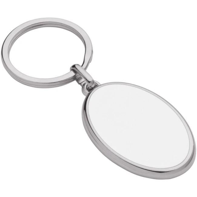 Oval Metal Keyring