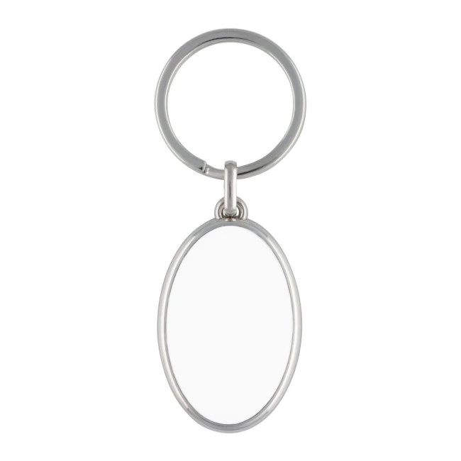 Oval Metal Keyring