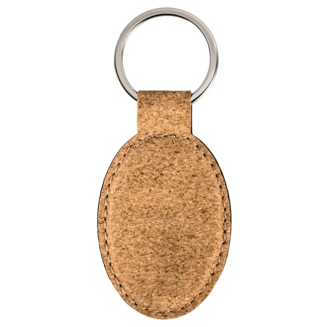 Oval Cork Keyring