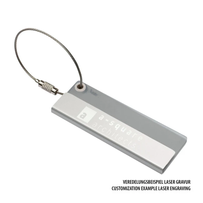 Metal Cable Luggage Tag