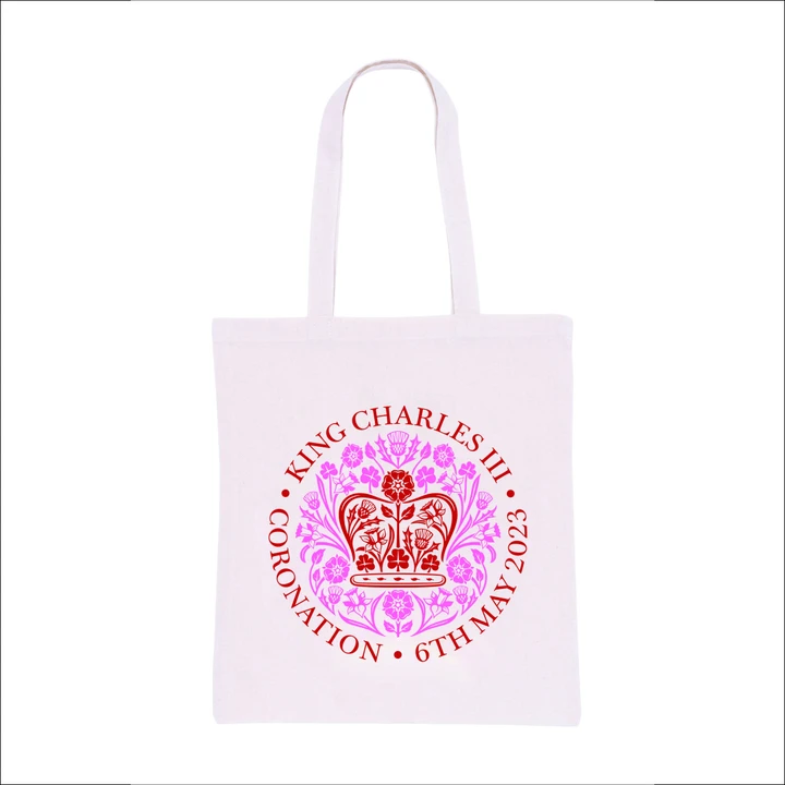 Printed Coronation 5oz Cotton Shopper