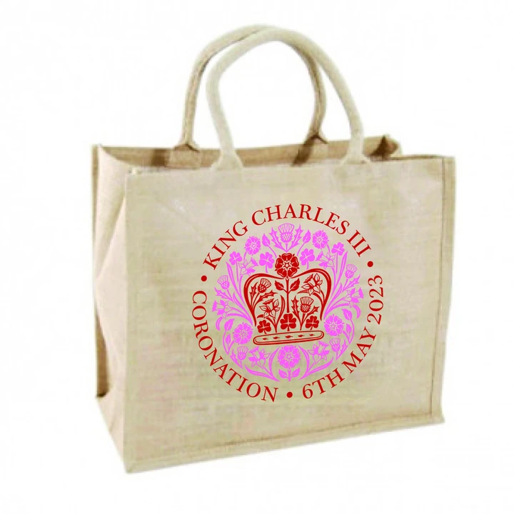 Promotional Printed Coronation Jute Bag