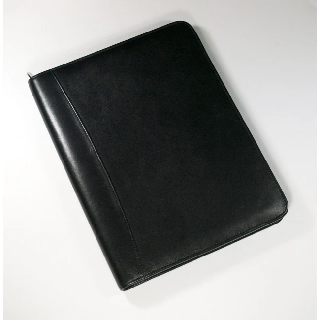 Eco Verde A4 Zipped Folder In Black