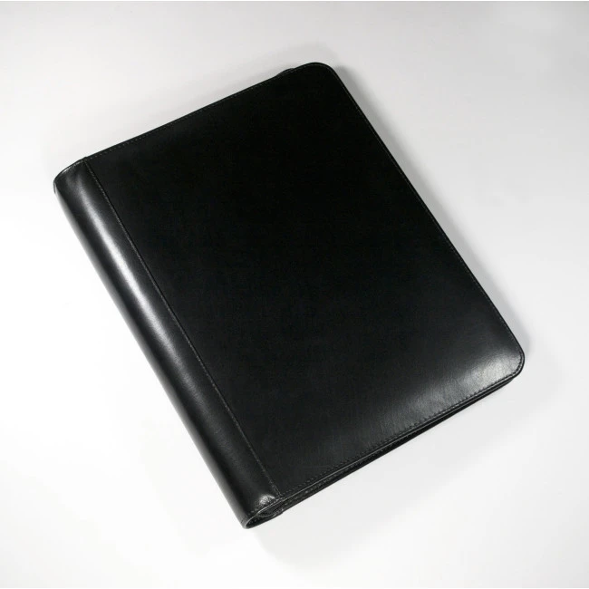 Warwick A4 Zipped Ring Binder Folder In Black