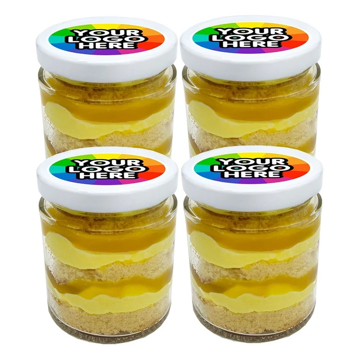 4 Lemon Cake Jars