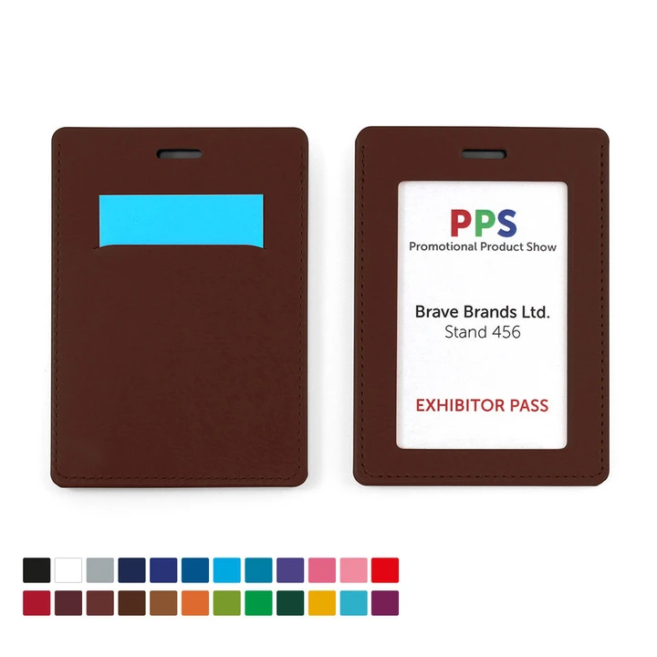 Belluno Vegan PU Portrait ID Card Holder