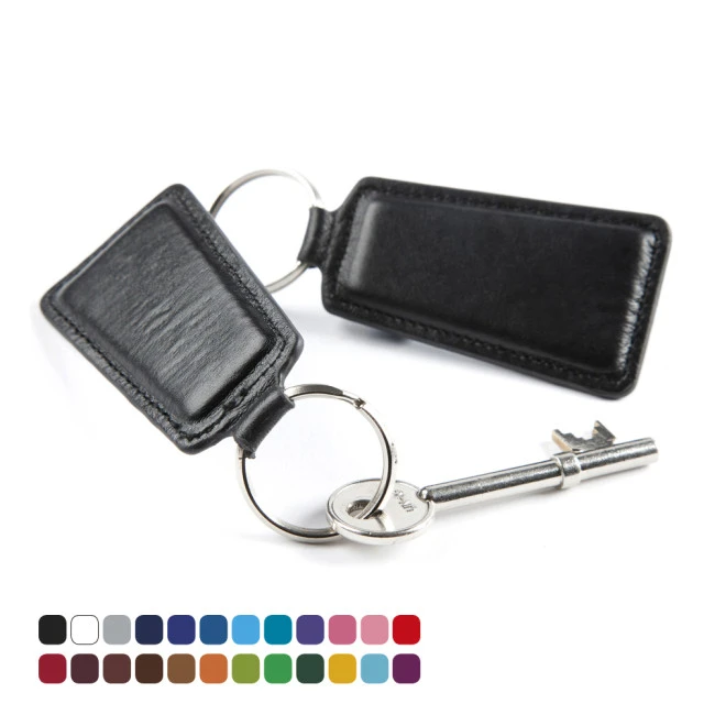 Trapeze Key Fob In Belluno Vegan Coloured Leatherette