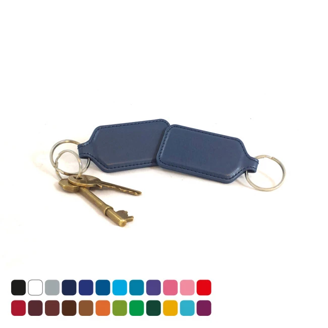 Rectangular Key Fob In Belluno Vegan PU