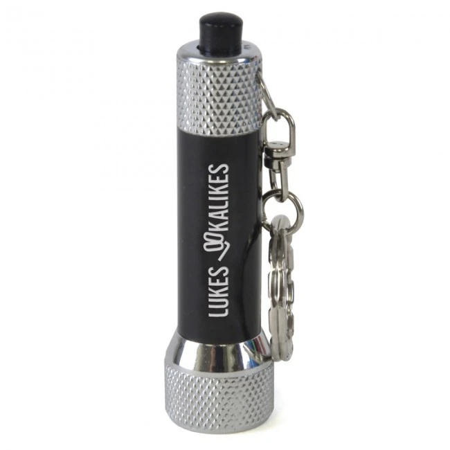 LED Metal Torch Keyring