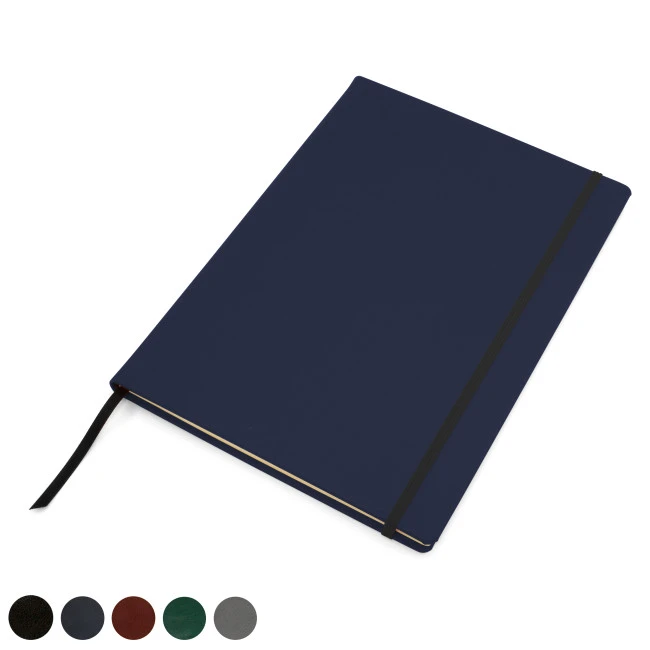 Hampton Leather A4 Casebound Notebook With Elastic Strap