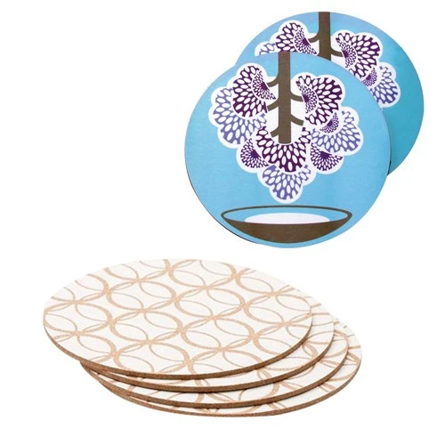 Round Cork Back Melamine Placemat 255mm