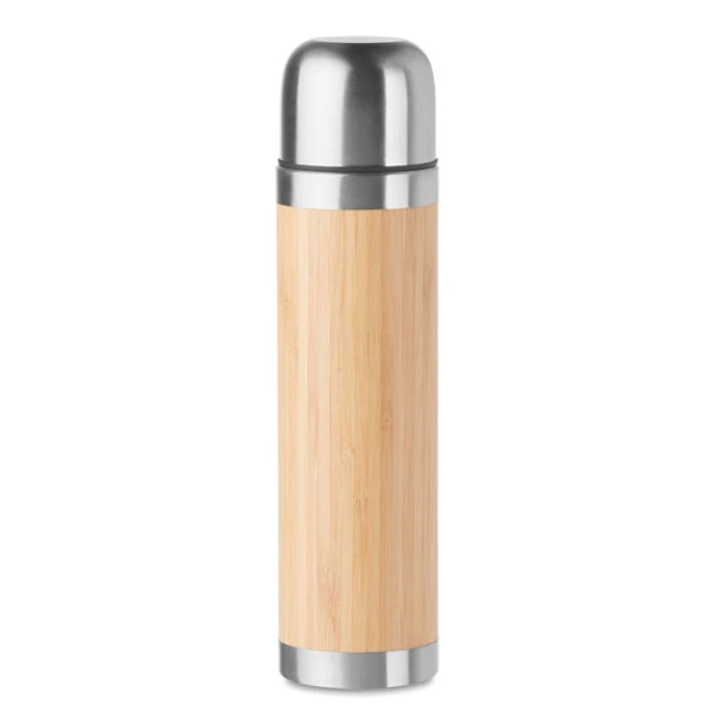 Double Wall Bamboo Cover Flask 400ml