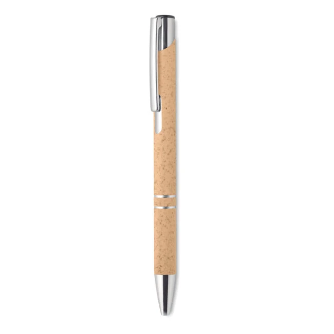 Wheat Straw & ABS Push Button Ballpen