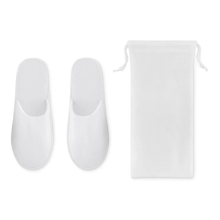 Pair Of Slippers In Pouch