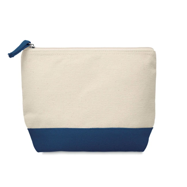 Bicolour Cotton Cosmetic Bag