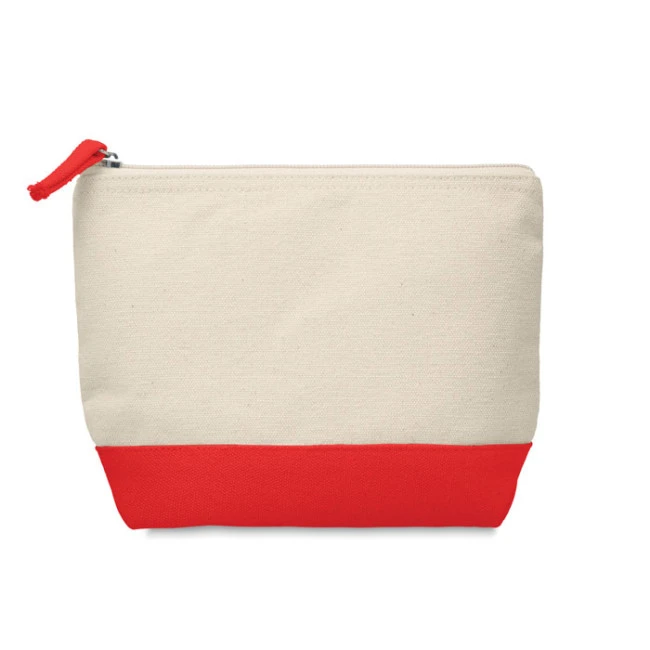 Bicolour Cotton Cosmetic Bag