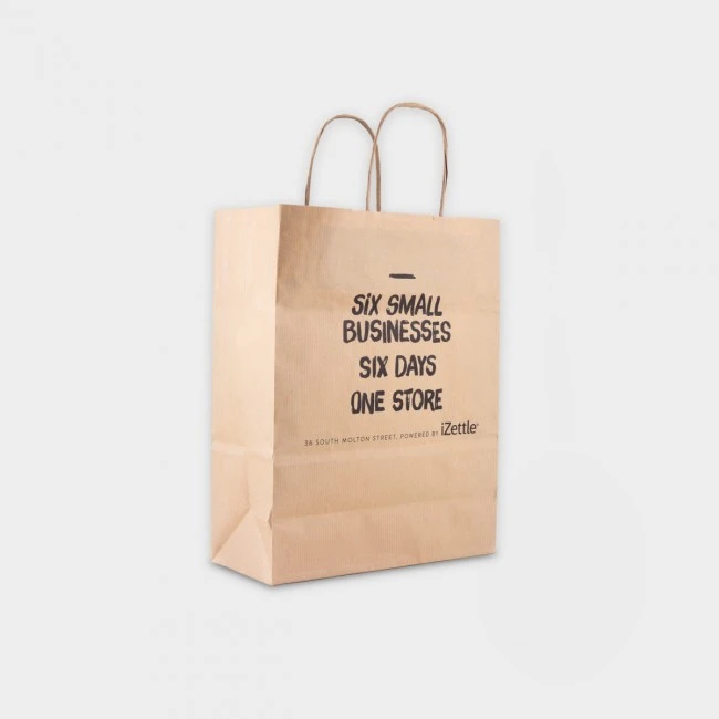 Green & Good A4 Kraft Paper Bag Full Colour - Sustainable