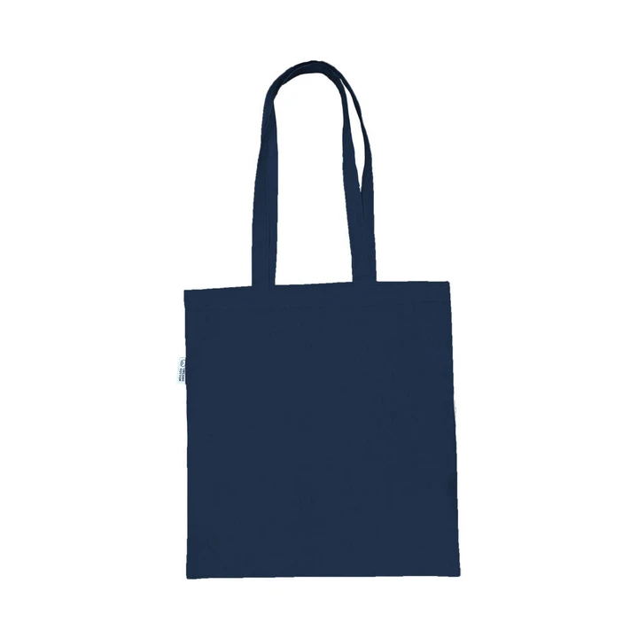 Navy Coloured Cotton Shopper