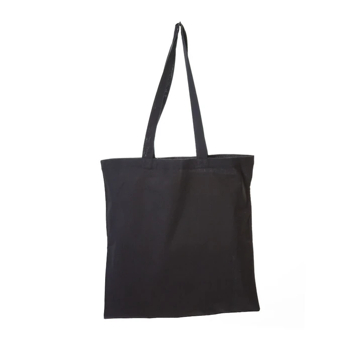 Black Coloured Cotton Shopper