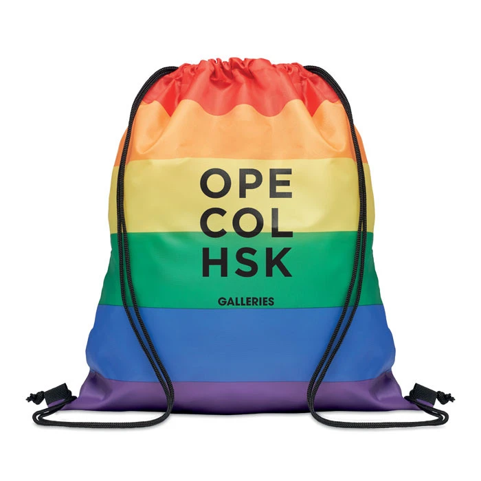 Rainbow RPET Drawstring Bag