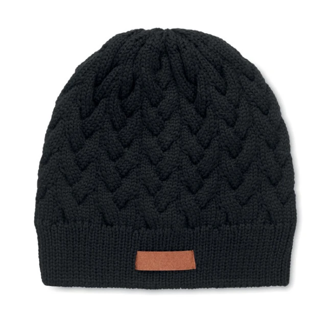 Cable Knit Beanie In RPET