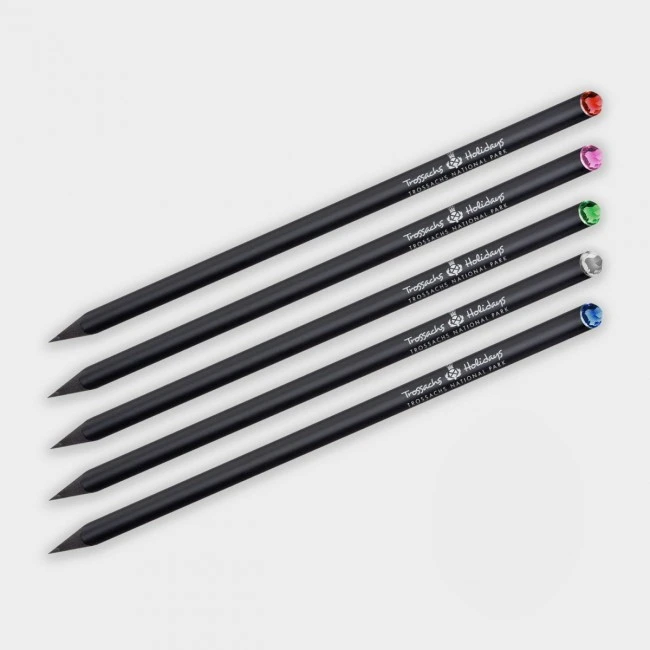 Green & Good Crystal Pencil Black - Sustainable Wood