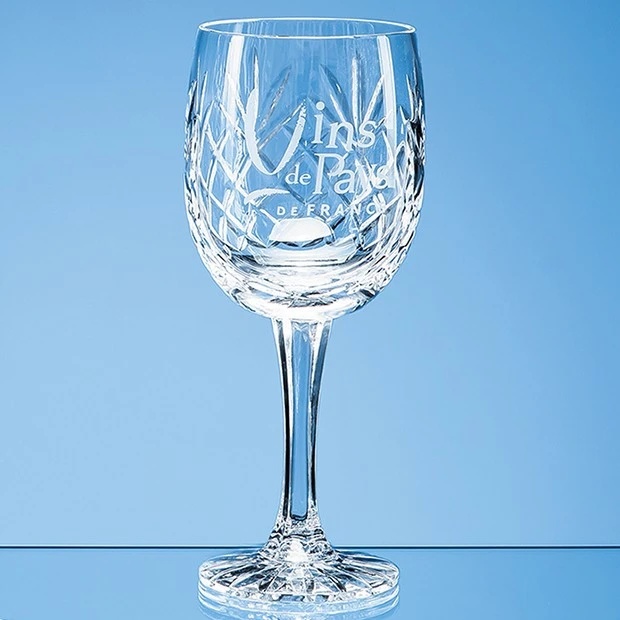 285ml Glencoe Lead Crystal Panel Goblet