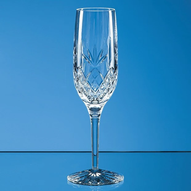 165ml Blenheim Lead Crystal Full Cut Champagne Flute