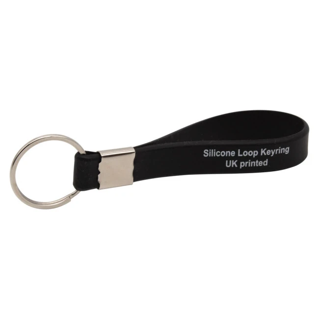 Printed Silicone Loop Keyring