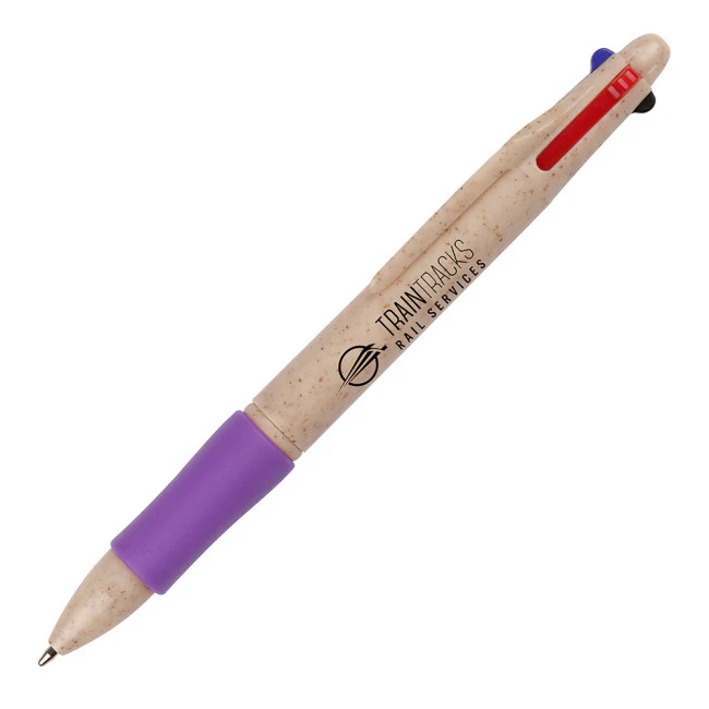 Wheat Quad 4 Colour Ball Pen