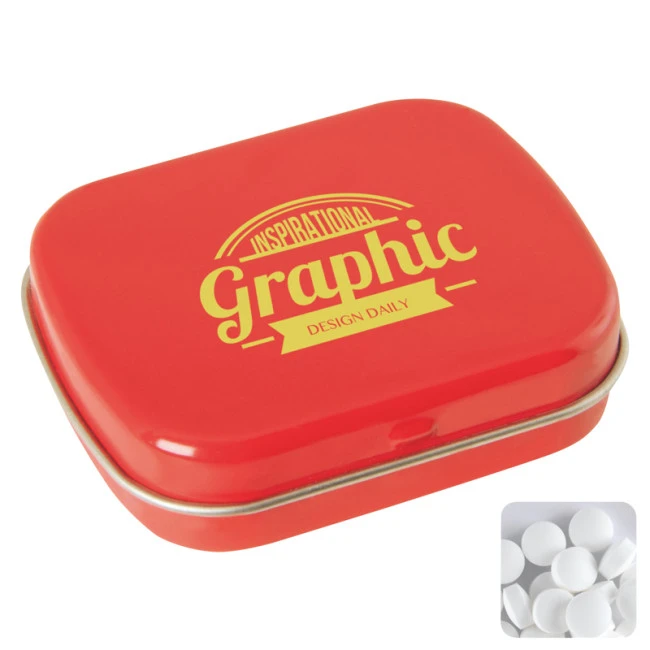 Langham Flat Hinged Tin With Dextrose Mints