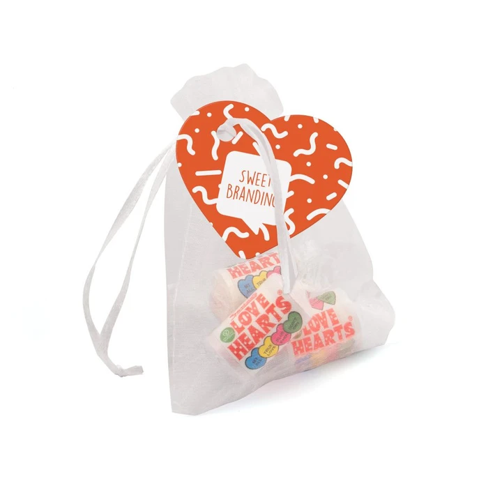 Eco Organza Bag Love Hearts