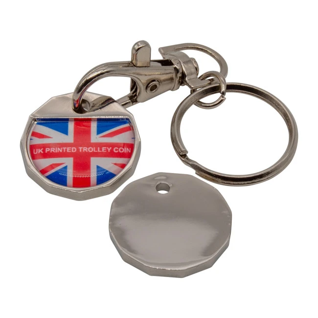 Trolley Coin Keyring (UK Stock)