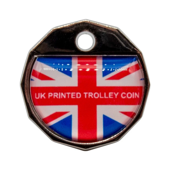 Trolley Coin Keyring (UK Stock)