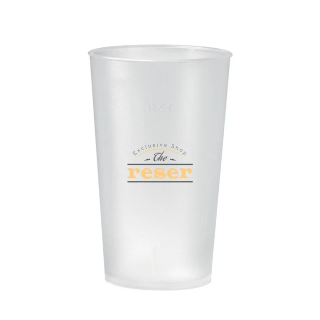 Plastic Reusable Drinking Cup 0.4L