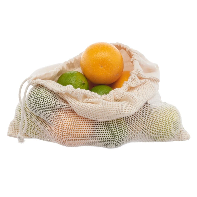 Cotton Reusable Vegetable Bag Fairtrade & Organic 4oz Cotton