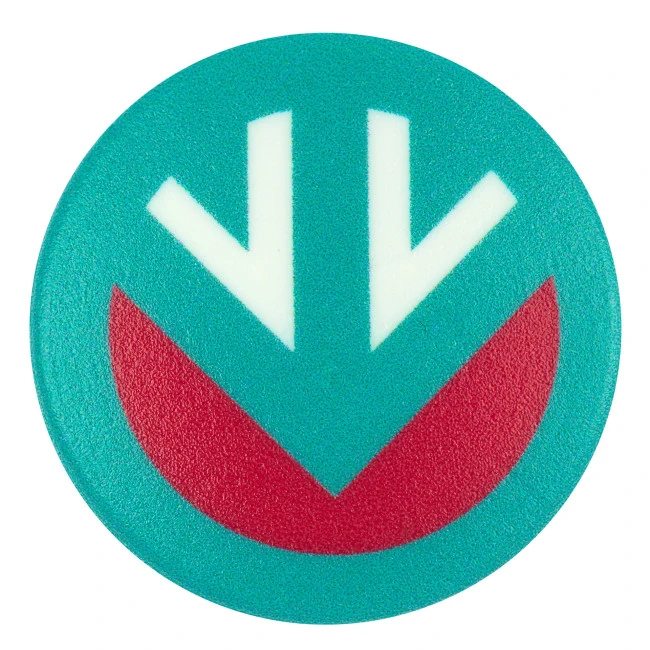 Recycled Plastic Button Badge 25mm