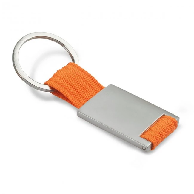 Metal rectangular keyring