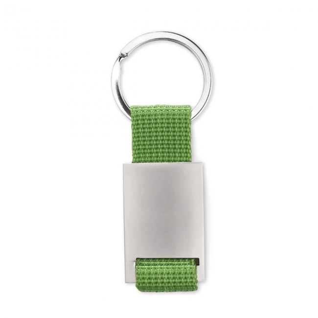 Metal rectangular keyring