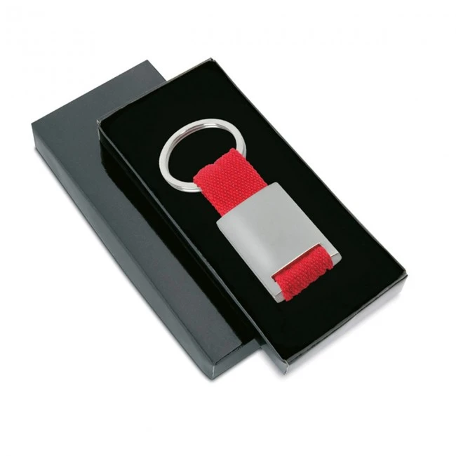 Metal rectangular keyring