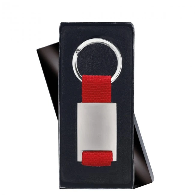 Metal rectangular keyring