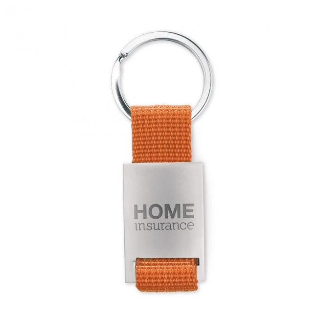 Metal rectangular keyring