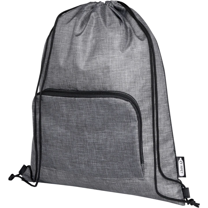 Ash Recycled Foldable Drawstring Bag 7L