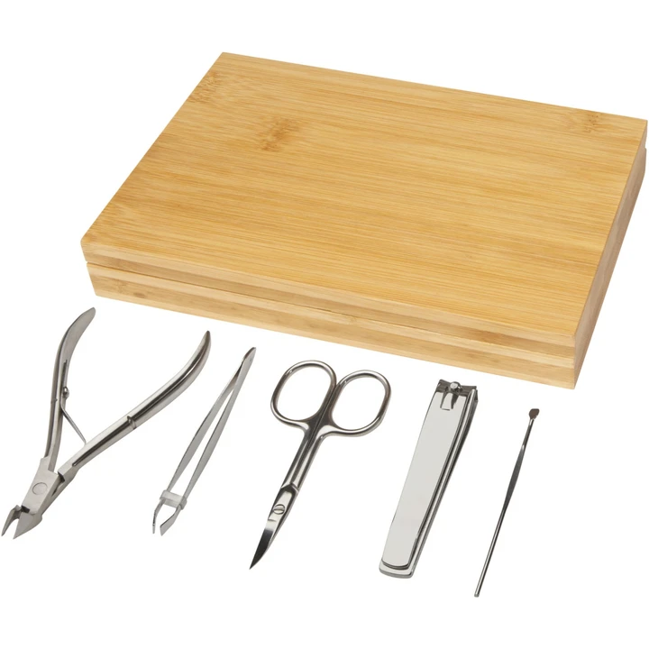 Ladia 5-Piece Bamboo Manicure Set