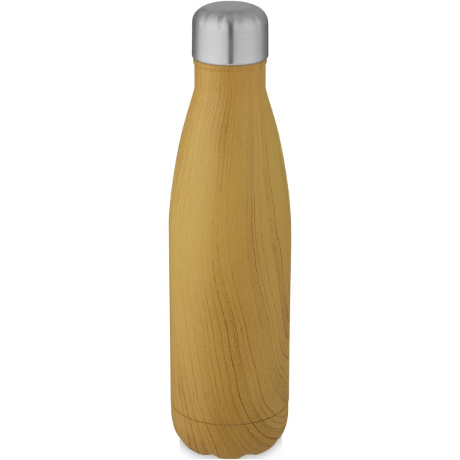 Cove Vacuum Insulated Stainless Steel Bottle With Wood Print 500ml