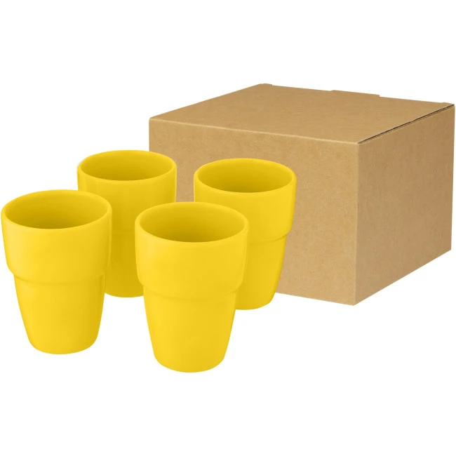 Staki 4-Piece Stackable Mug Gift Set 280ml